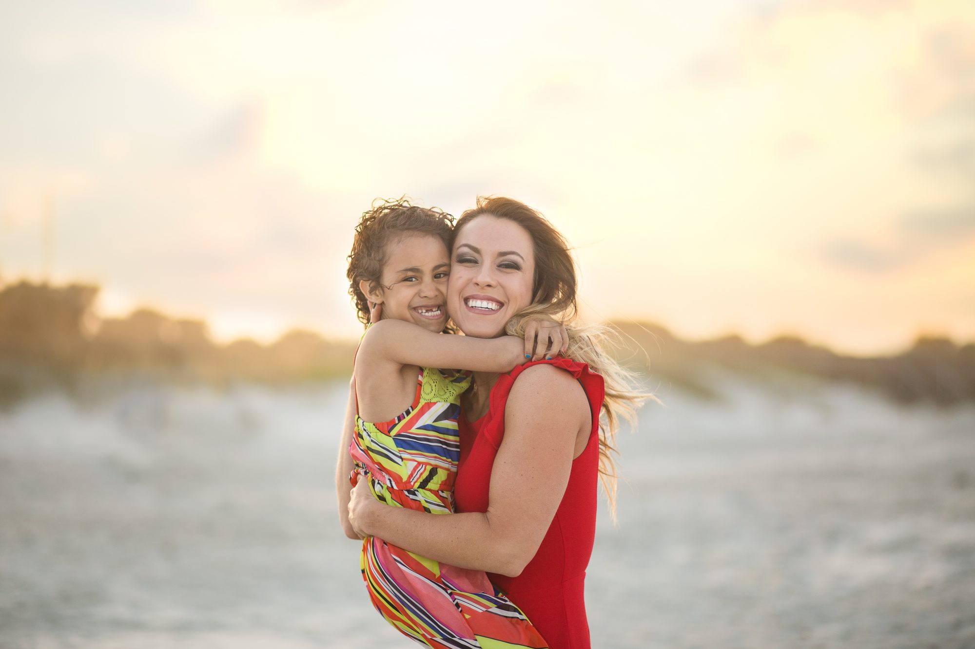 Mom and Daughter photography session on the beach