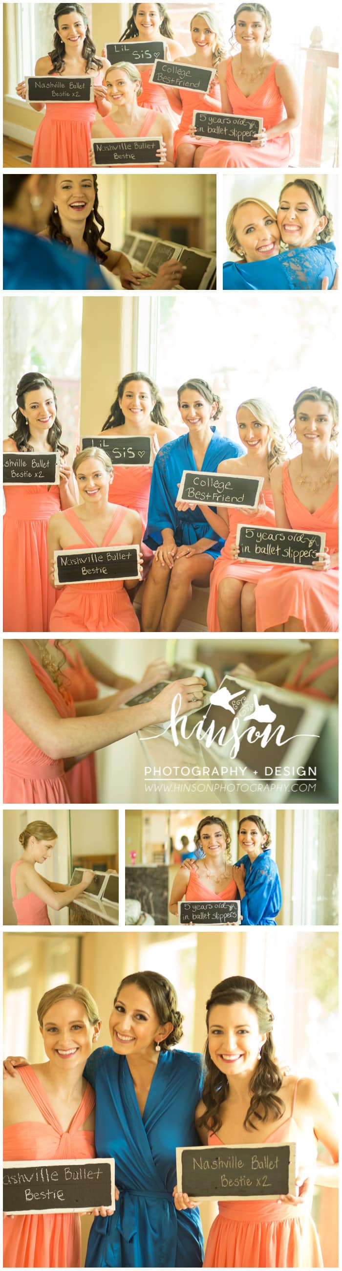 bridesmaids before picture wedding getting ready photo, bridesmaids chalkboard photo, daytona beach wedding photographer