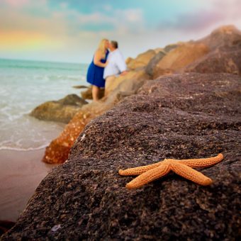 starfish beach photo, starfish, beach photography, florida beach photography, florida destination wedding, florida engagement session, florida proposal, orlando beach photography