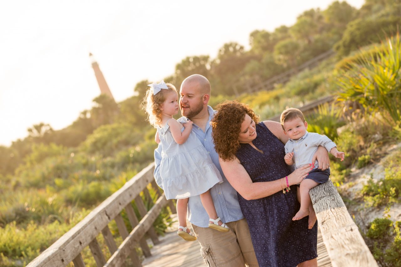 ormond beach photographer, daytona beach photographer, palm coast photographer, deland photographer, professional photography services, sunset beach photos, lighthouse point park, lighthouse photos, beach family photos