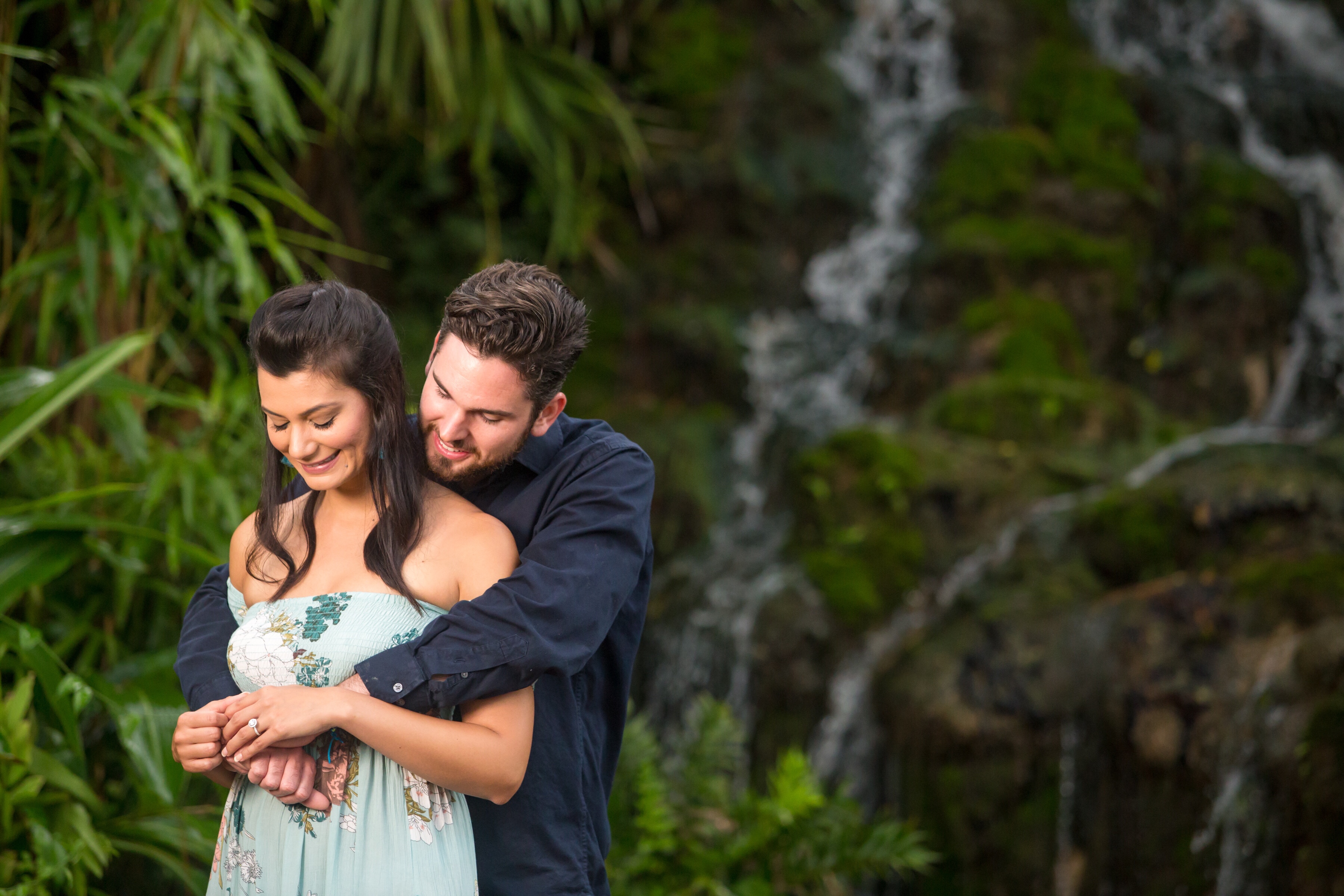 Proposal photography in Ormond Beach memorial gardens 