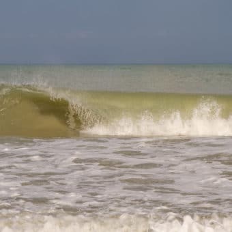 Waves crashing by vero beach photographer