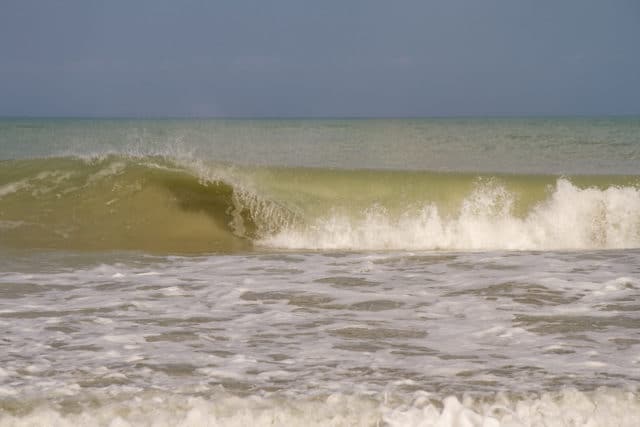 Waves crashing by vero beach photographer