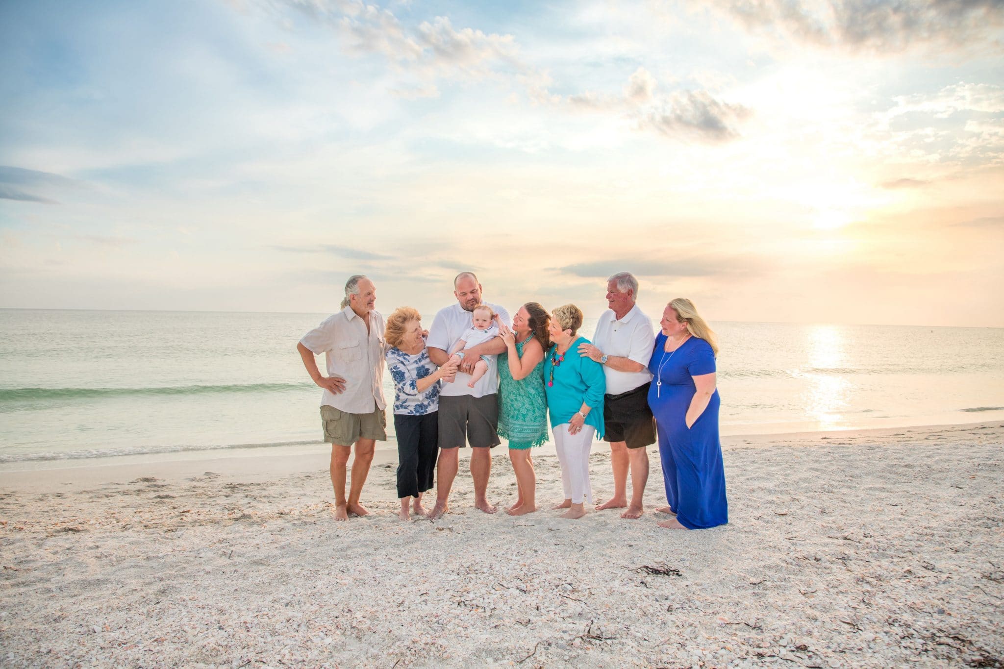 lido key photography beach session at sunset in sarasota fl