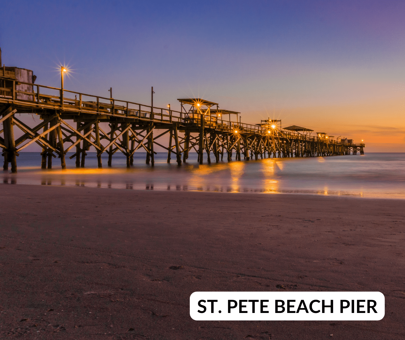 St. Pete Beach Pier at sunset 