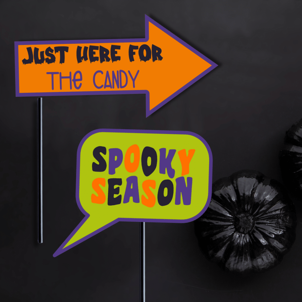 Free Halloween Photography Prop printables