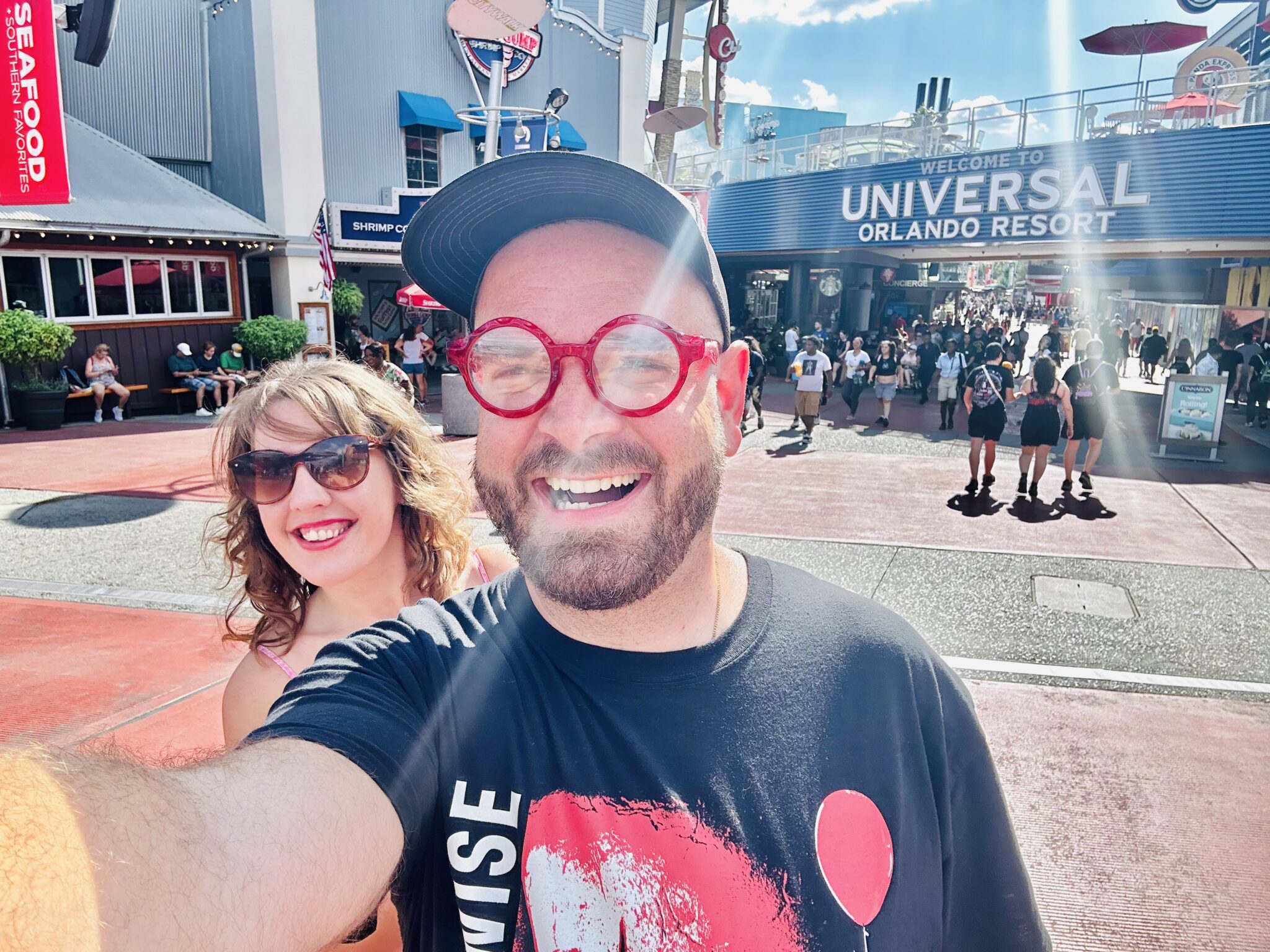 Jon Hinson & Heather Hinson at Universal Studios